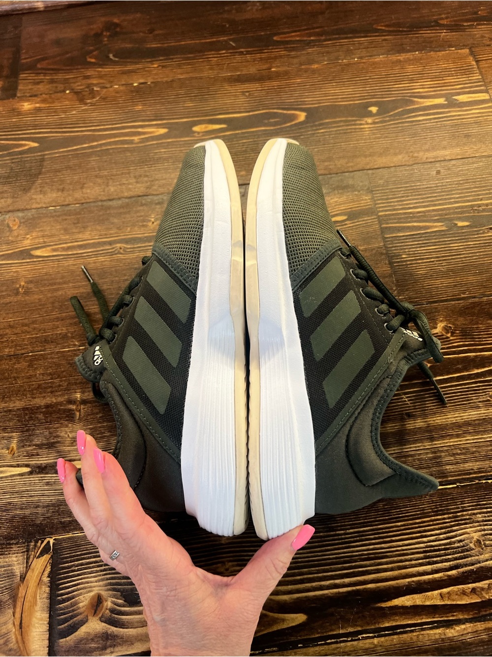 Adidas • Women’s Game Court Sneakers • Size 8.5 • Dark Green - Picture 10 of 14